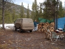 Nov 6, 2004, Old Man camping -- a little muddy